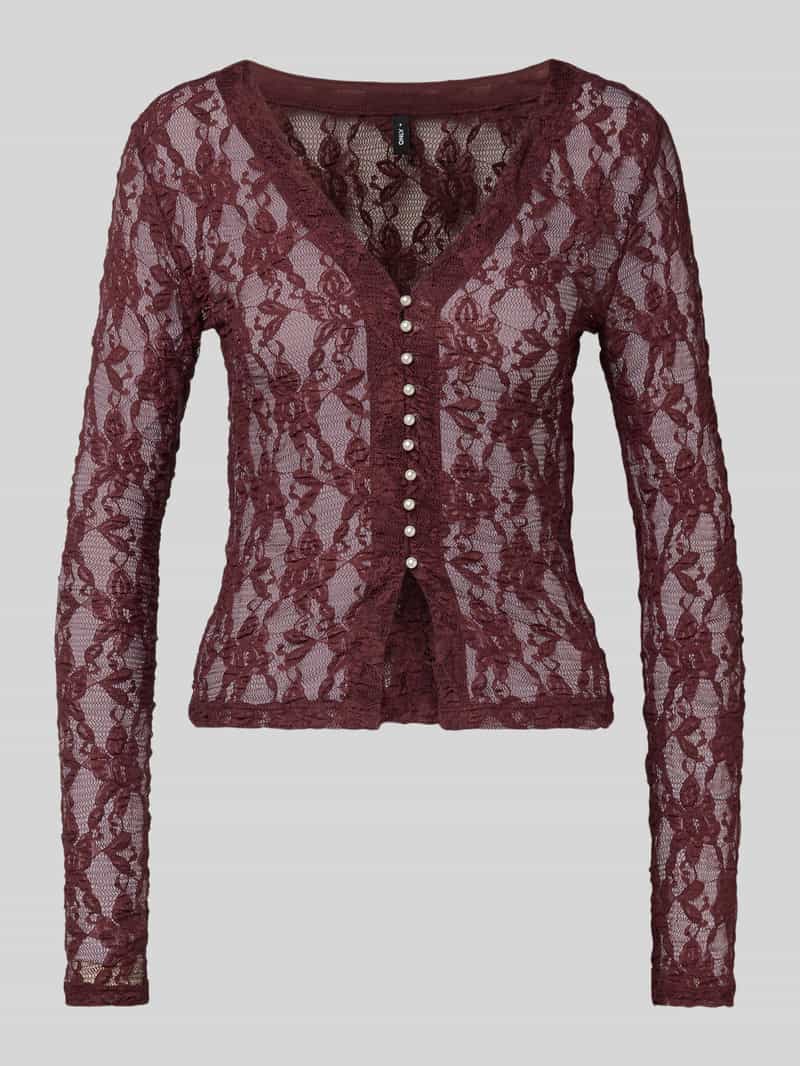 Only Slim fit shirt met lange mouwen in semi-transparante look model 'ALBA'