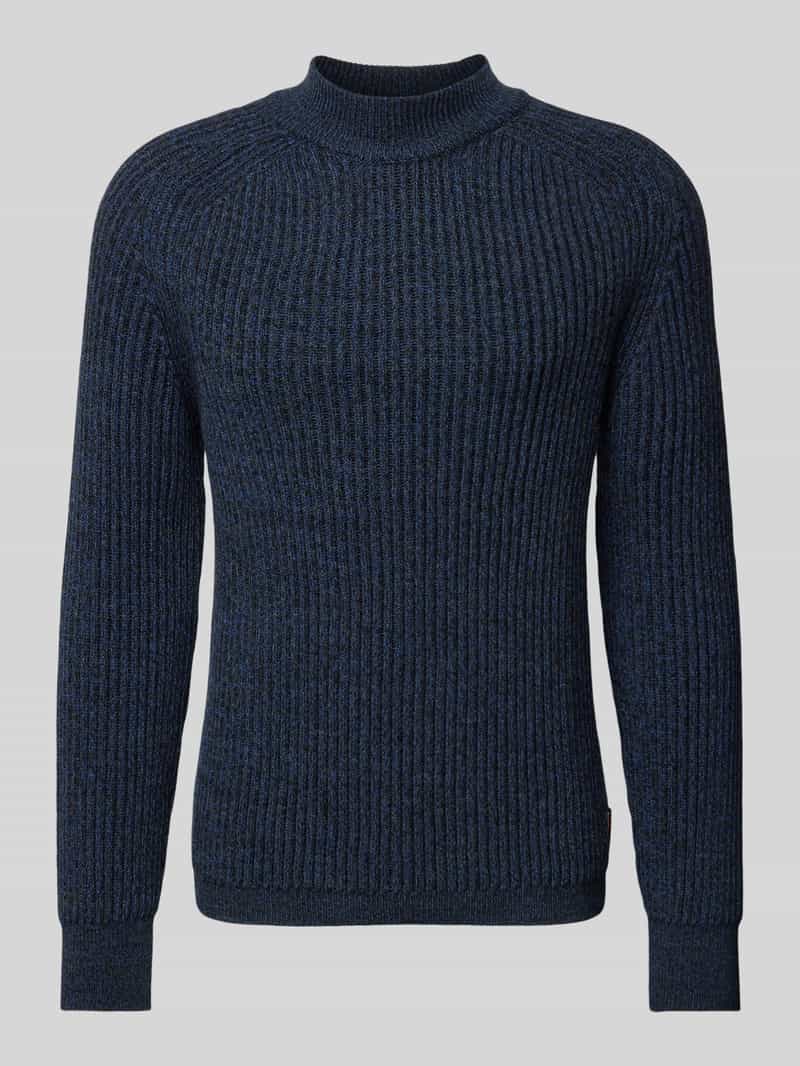 Boss Orange Gebreide pullover met opstaande kraag model 'Kearth'