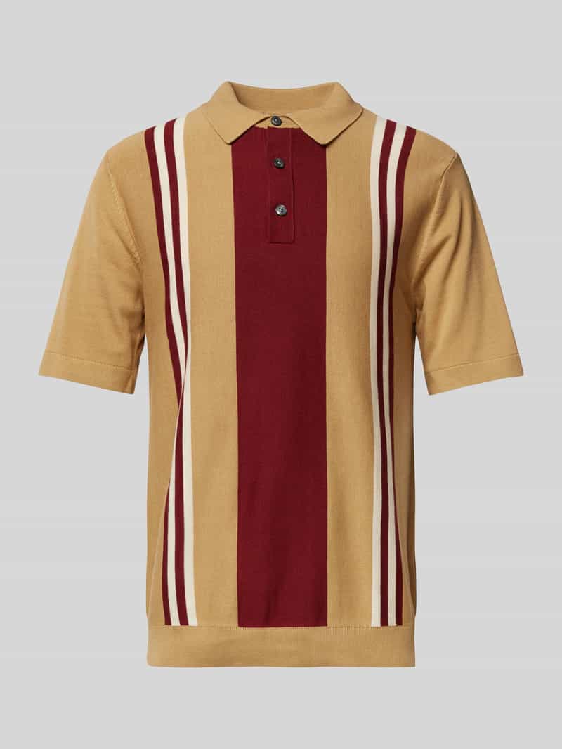 Selected Homme Regular fit poloshirt met korte knoopsluiting model 'MATTIS'