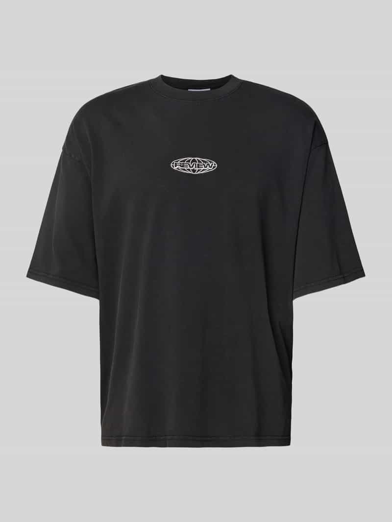 REVIEW Oversized T-shirt met labelstitching