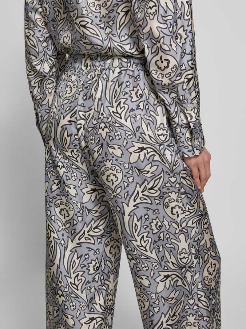 Weekend Max Mara Loose fit broek met motiefprint model 'EUSEBIO'