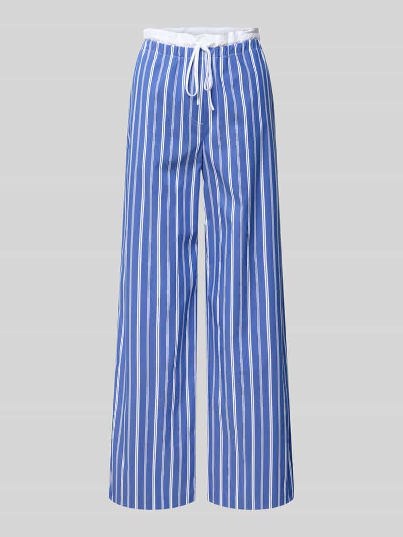 Broek met elastische band, model 'Wisteria'