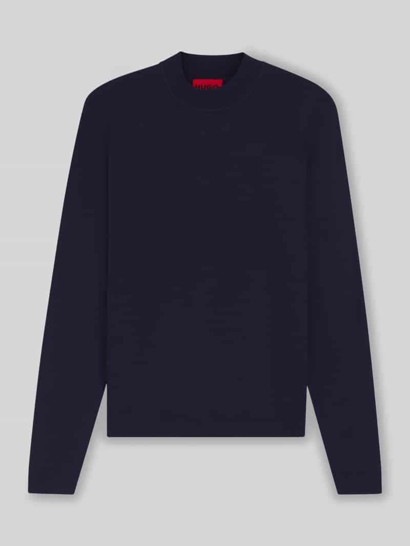 HUGO Regular fit gebreide pullover van viscosemix model 'SAN MARC'