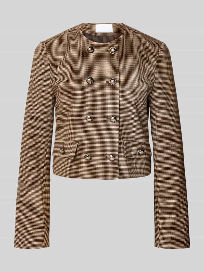 Jake*s Collection Regular fit blazer met viscose en paspelzakken