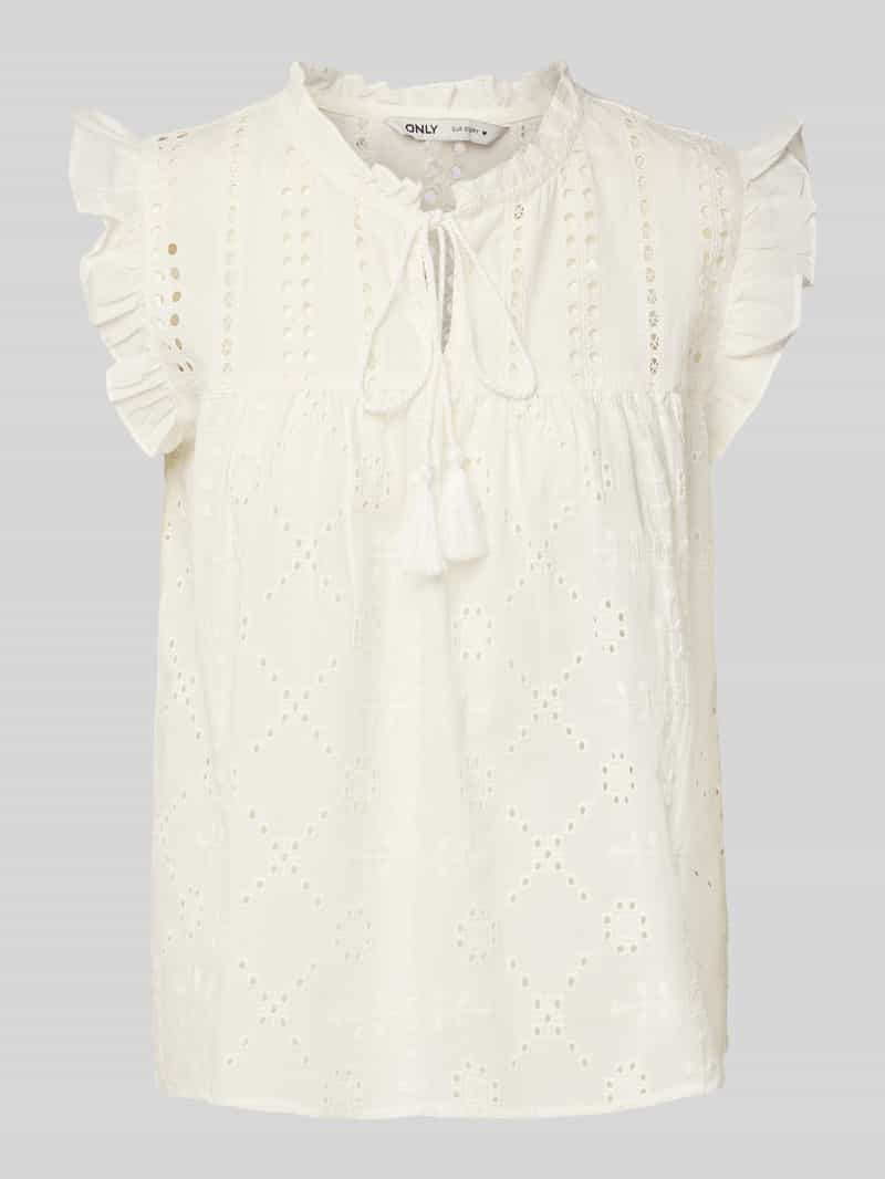 Only Loose fit blousetop van puur katoen model 'REVA LIFE'
