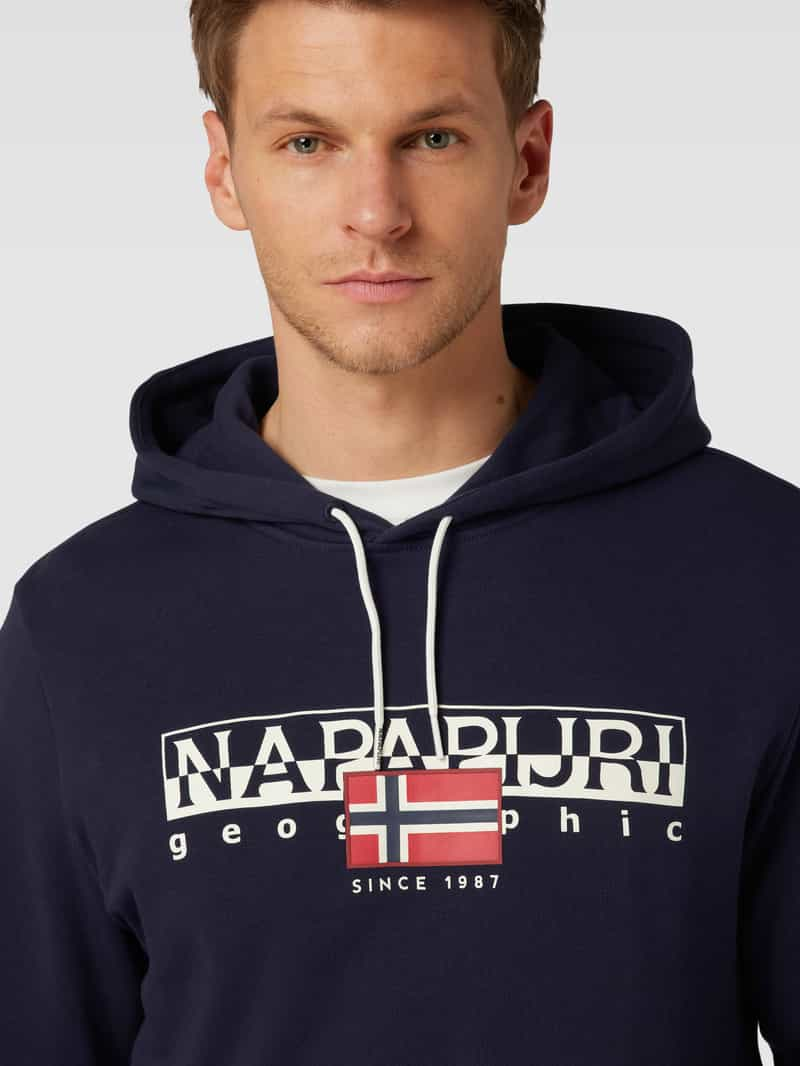 Napapijri Hoodie met labelprint