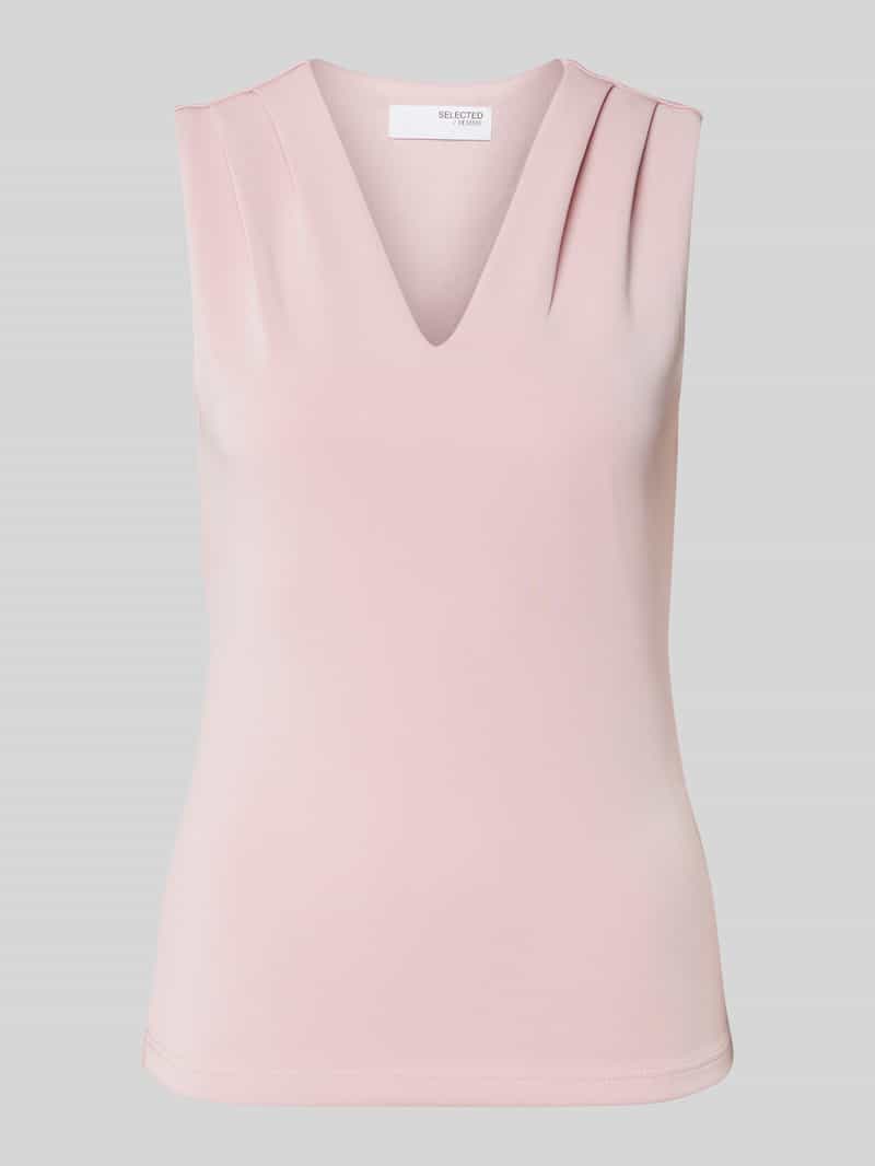 Selected Femme Tanktop met plooien model 'TENNY'