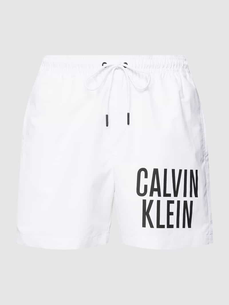 Zwembroek met labelprint