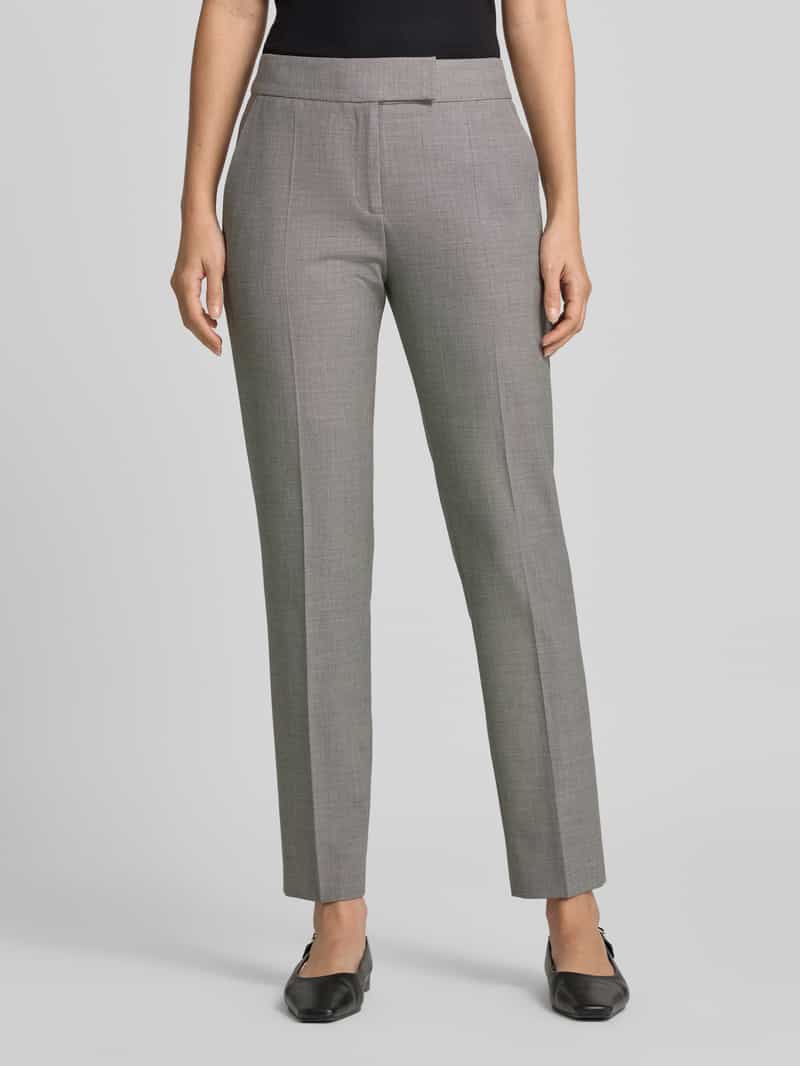 HUGO Mid Waist zakelijke broek met persplooien