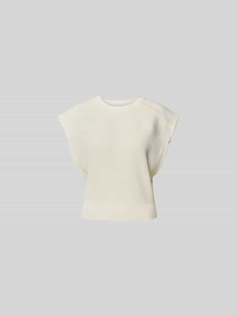 T-shirt met ribboorden
