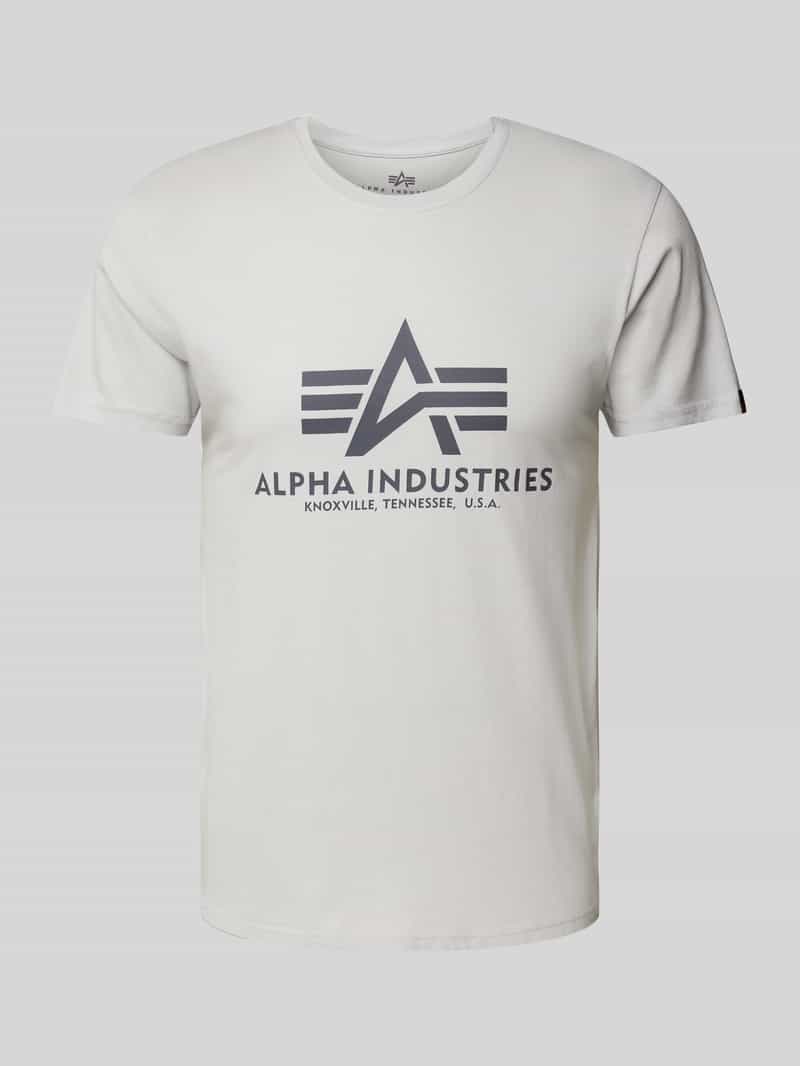 Alpha Industries Shirt met ronde hals BASIC T SMALL LOGO