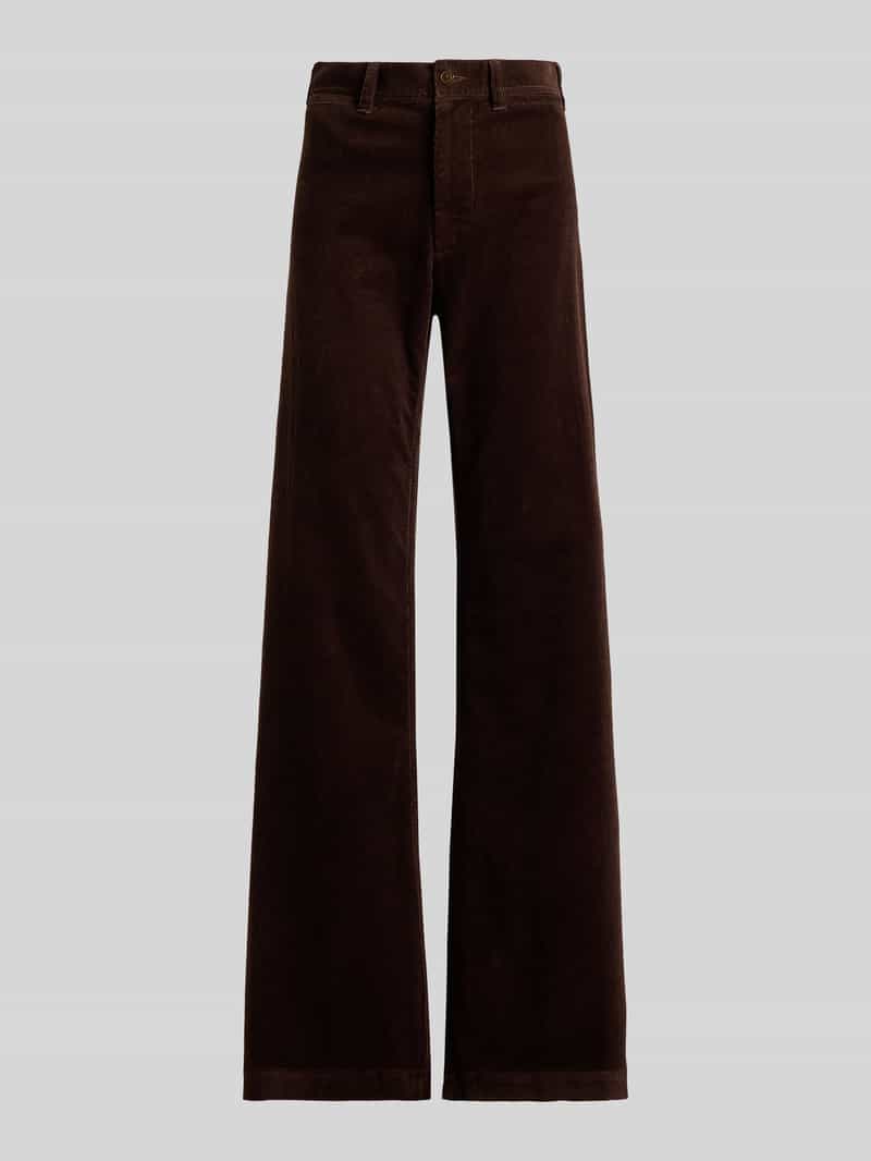 Polo Ralph Lauren Wijdte broek van katoenmix in corduroy look