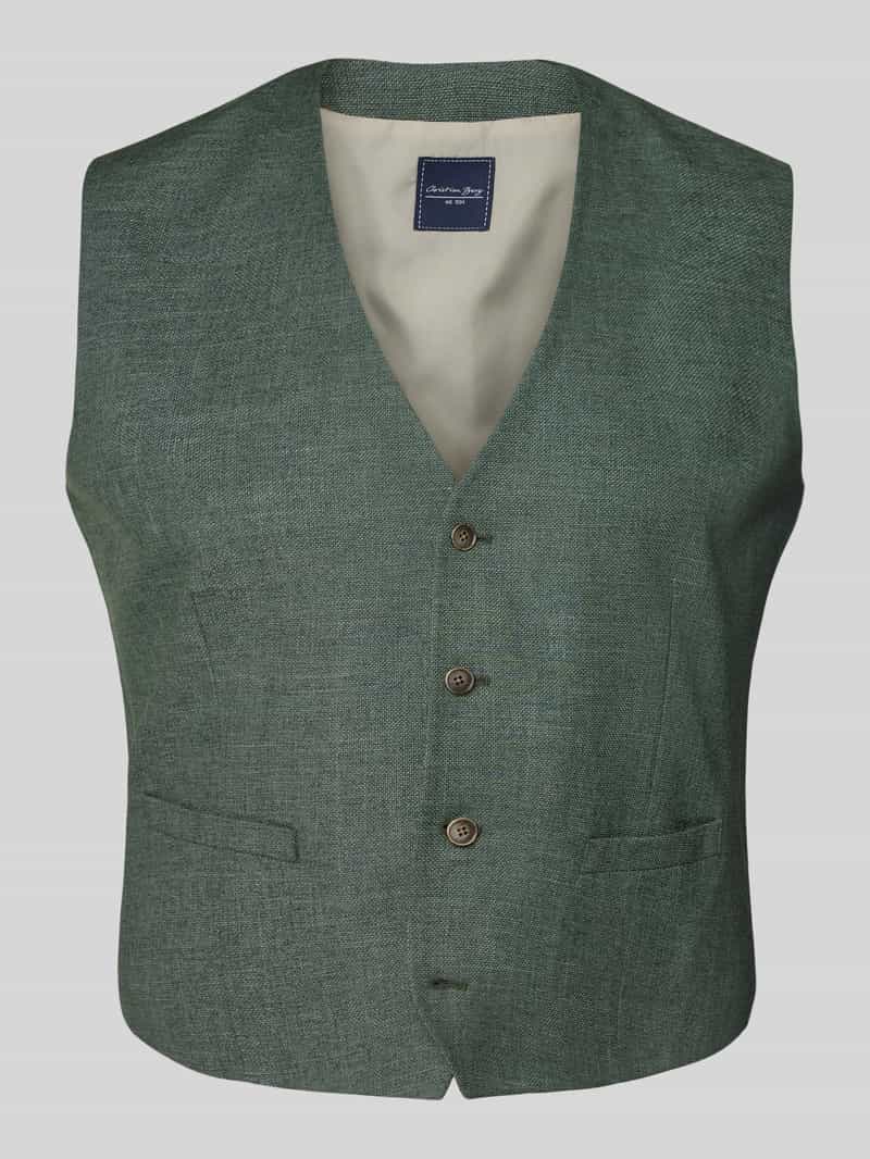 Christian Berg Men Gilet met strookzakken model 'GIL'