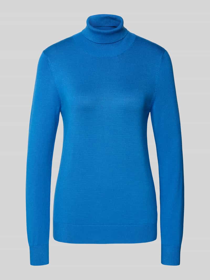 Jake*s Casual Slim fit shirt met lange mouwen van viscosemix in gebreide look