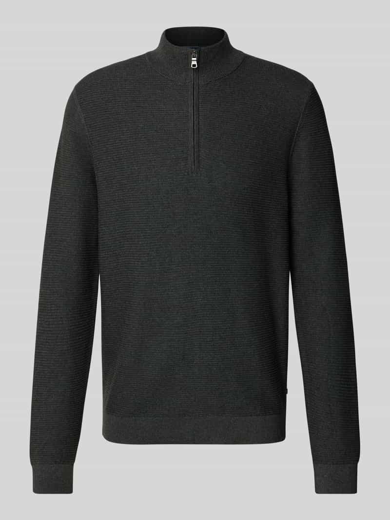 OLYMP Level Five Gebreide pullover met schipperskraag