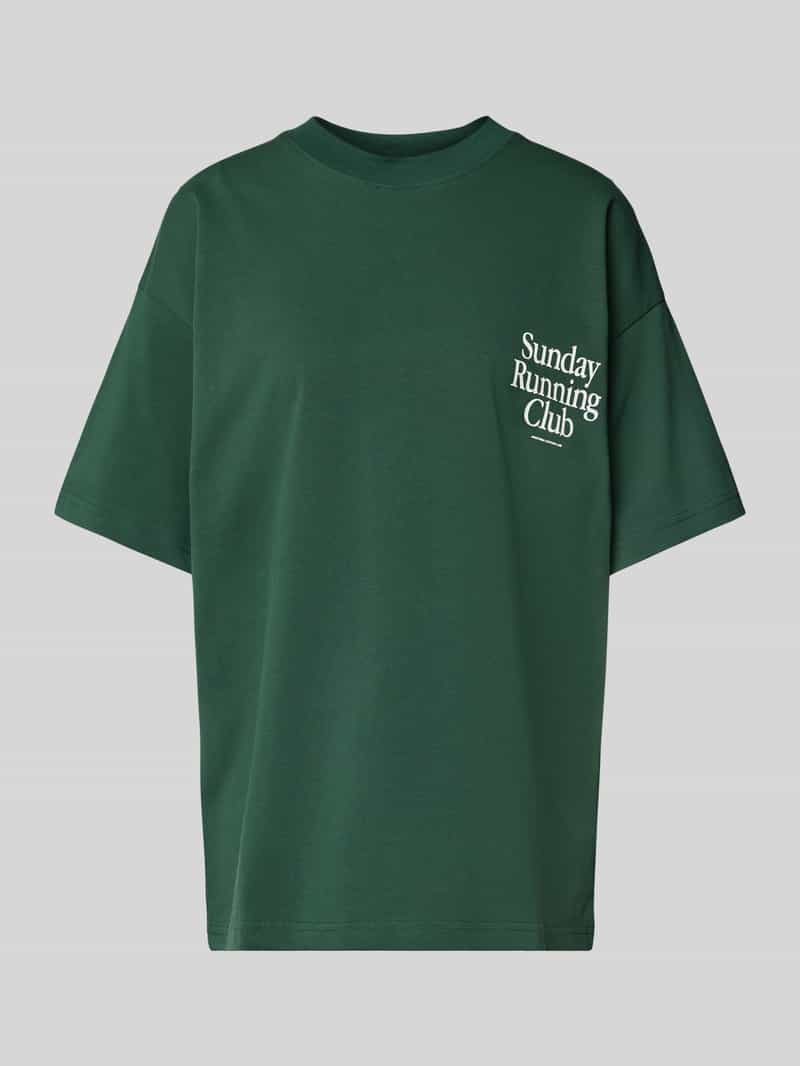 ANOTHER COTTON LAB Oversized T-shirt met ronde hals