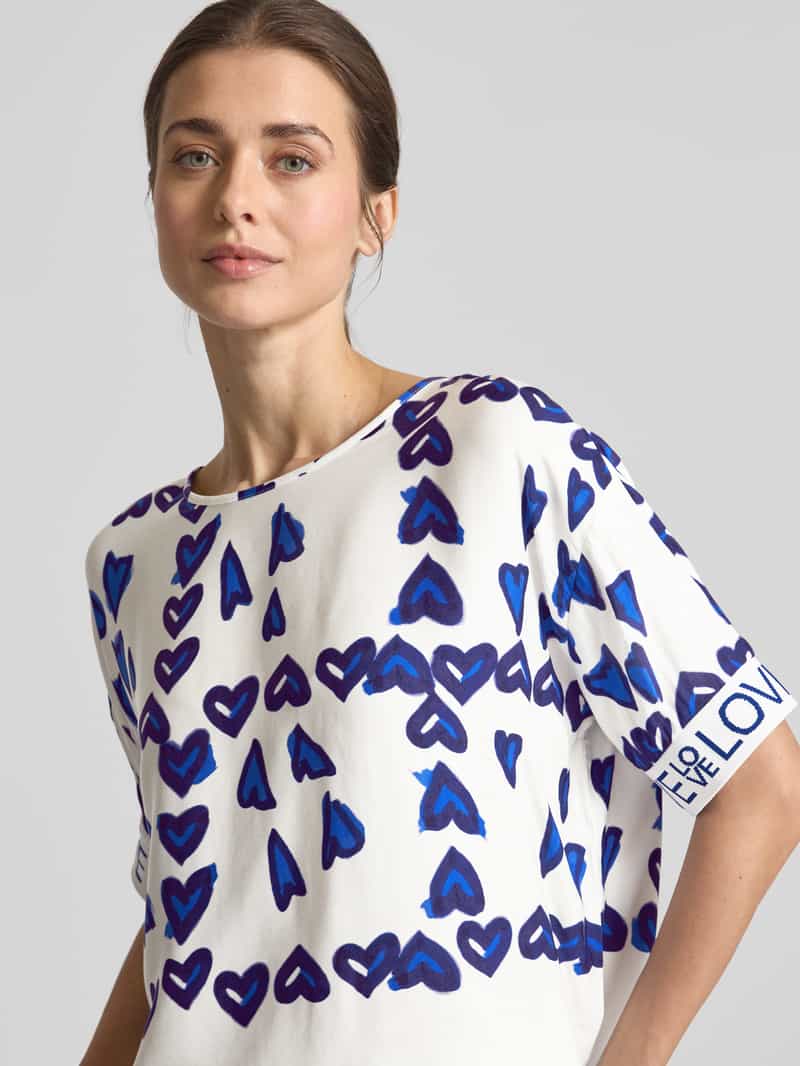 Emily Van den Bergh Regular fit blouseshirt met ronde hals