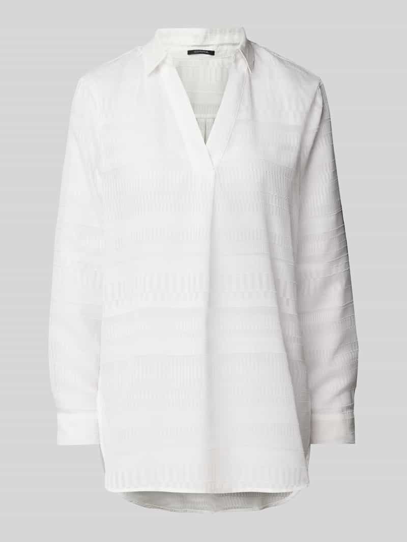 comma Blouseshirt met V-hals