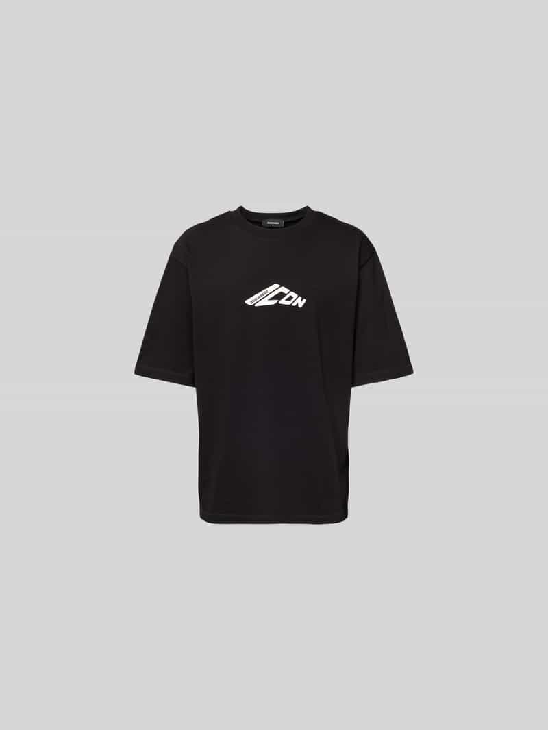 T-shirt met labelprint