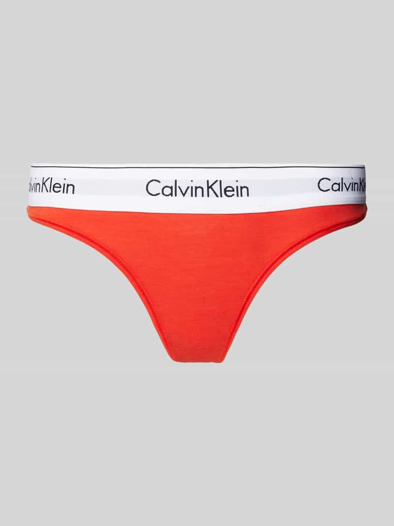 Calvin Klein Underwear String met elastische band met label