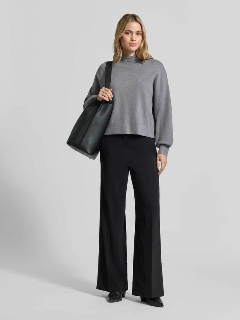 MSCH Copenhagen oversized fit gebreide pullover van viscosemix model 'Mercy East' grijs, foto 5