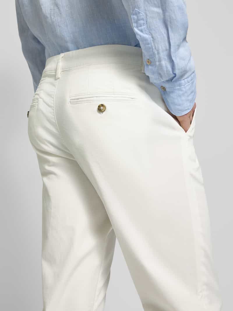 Selected Homme Slim fit stoffen broek met Franse steekzakken