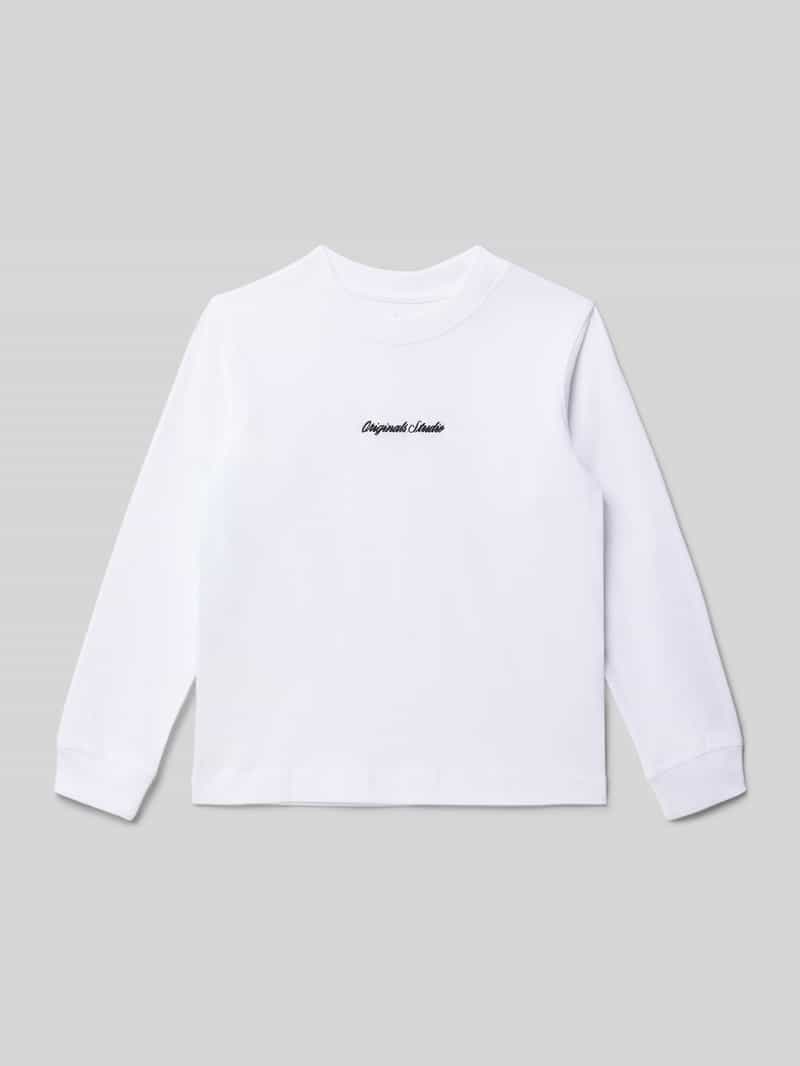 jack & jones Sweatshirt met labelstitching model 'NORREBRO'