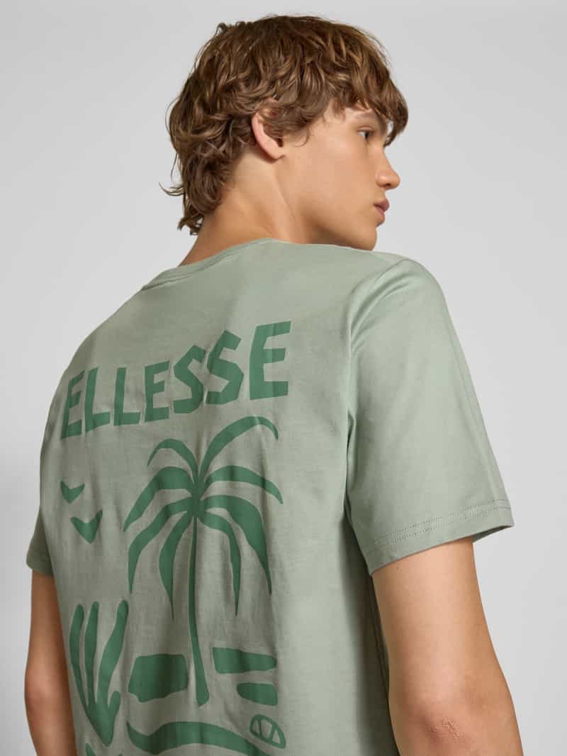 Ellesse T-shirt met motief- en labelprint model 'TROPICOSA'
