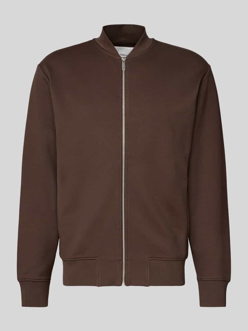 Selected Homme Relaxed fit sweatjack van katoenmix model 'MACK'