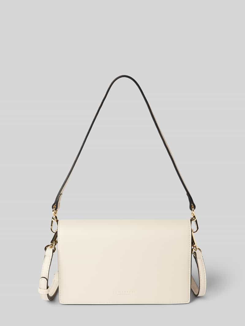 Seidenfelt Handtas met labeldetail model 'Birsta'