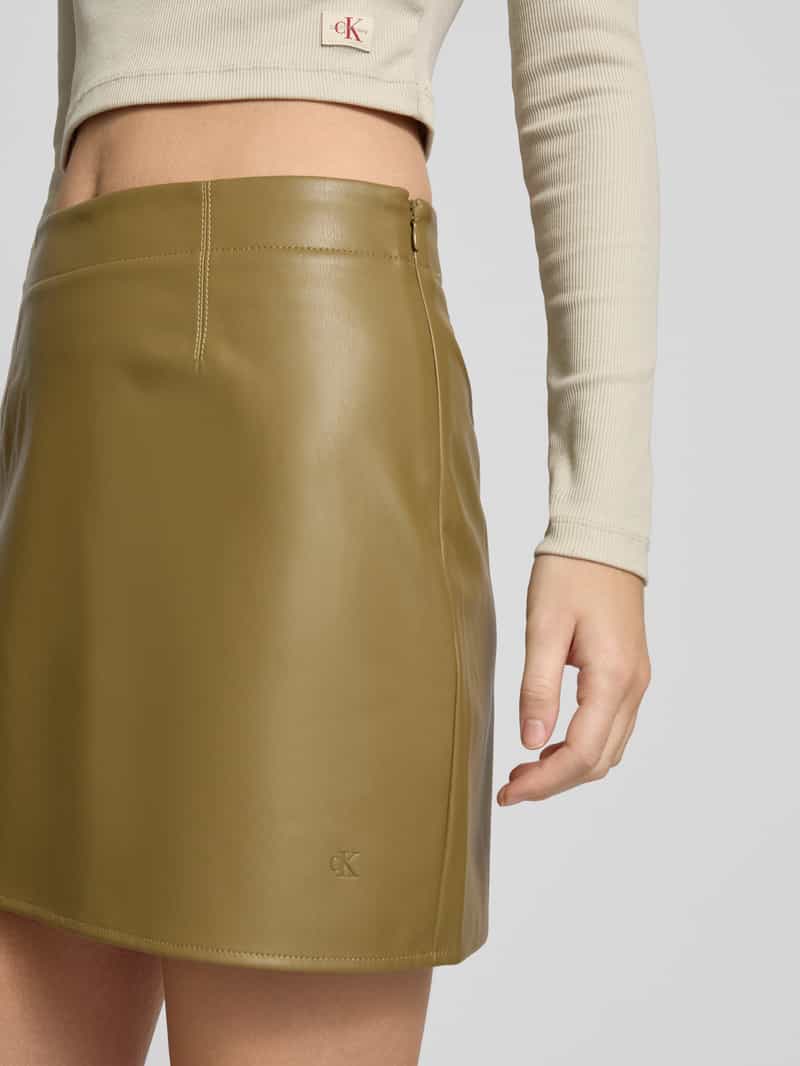 Calvin Klein Jeans Minirok in leerlook