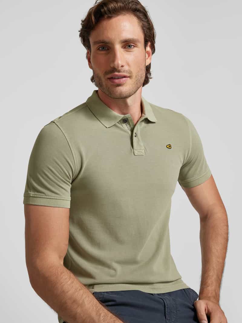 camel active Poloshirt met labelstitching