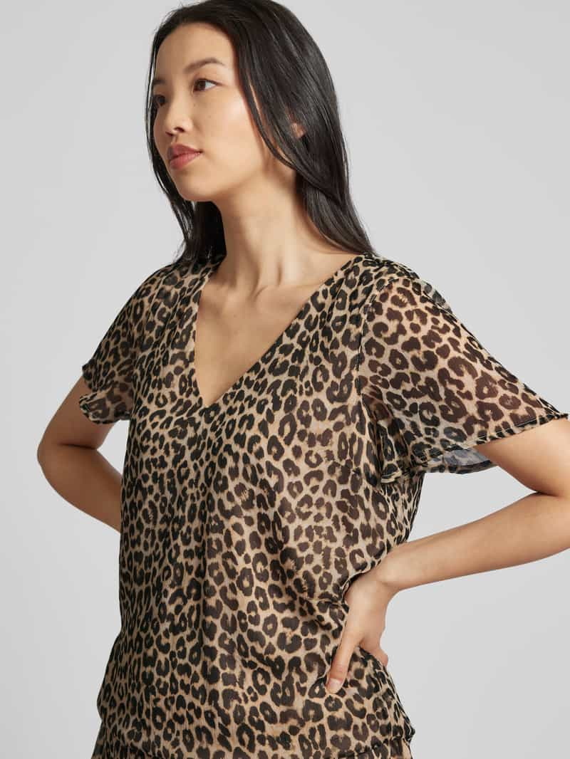 Vero Moda Blouseshirt met dierenprint model 'SMILLA'