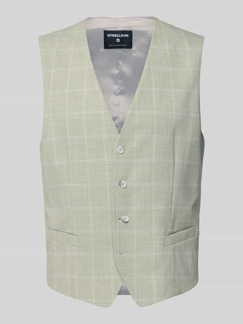 Strellson Slim fit gilet met knoopsluiting