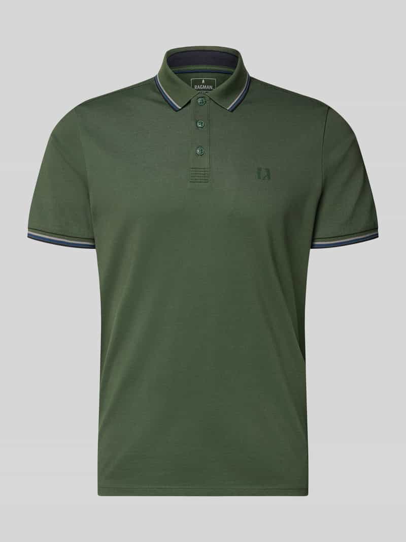 modern fit poloshirt met logoprint model 'Keep Dry'