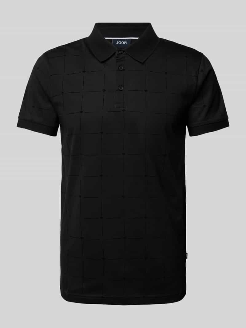 JOOP! Collection Slim fit poloshirt met all-over motief, model 'Phelan'