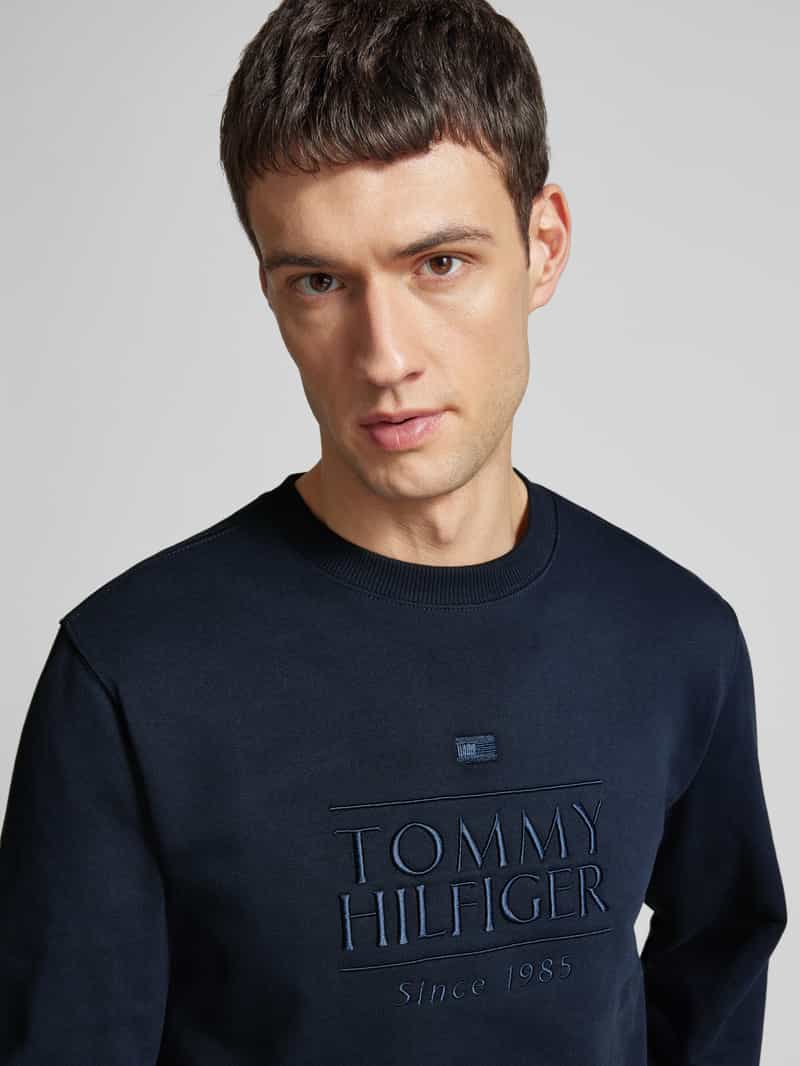 Tommy Hilfiger Regular fit sweatshirt van puur katoen