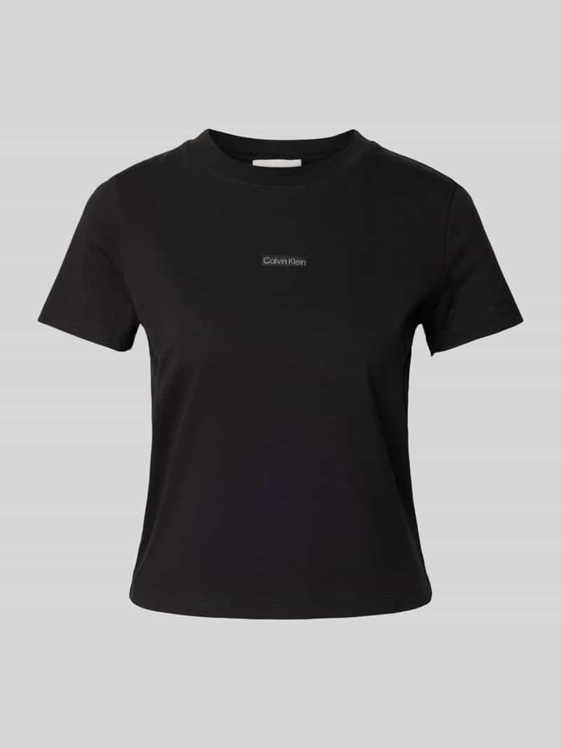 Calvin Klein Jeans Regular fit T-shirt met labelpatch