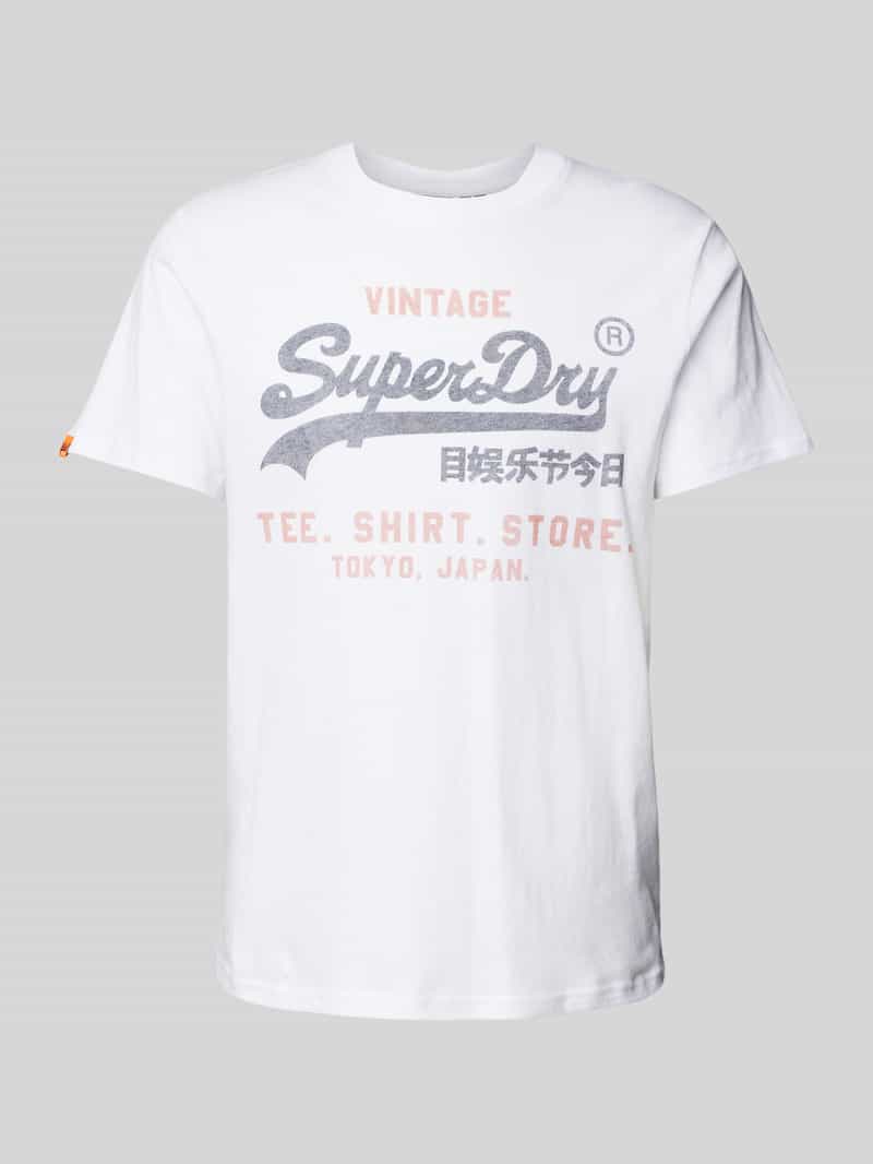 Superdry Relaxed fit T-shirt met labelprint