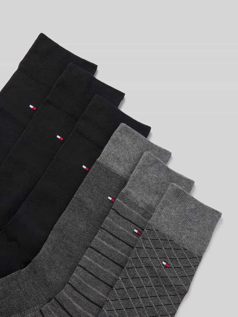 Tommy Hilfiger Sokken van katoenmix in een set van 6 paar