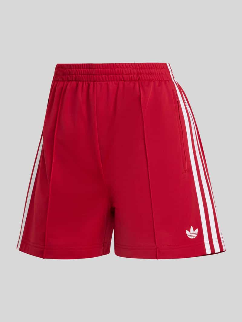 loose fit sweatshorts met logopatch model 'FIREBIRD'