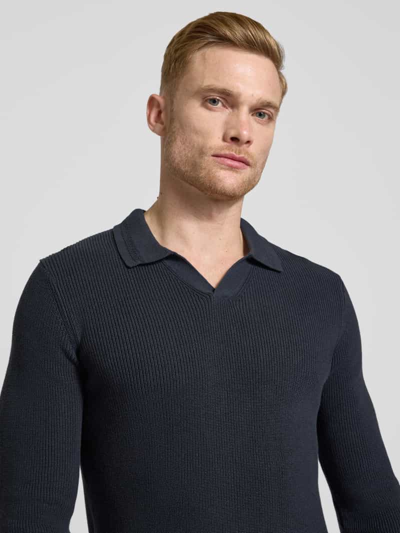 JOOP! JEANS Gebreide pullover met labeldetail model 'Sveno'