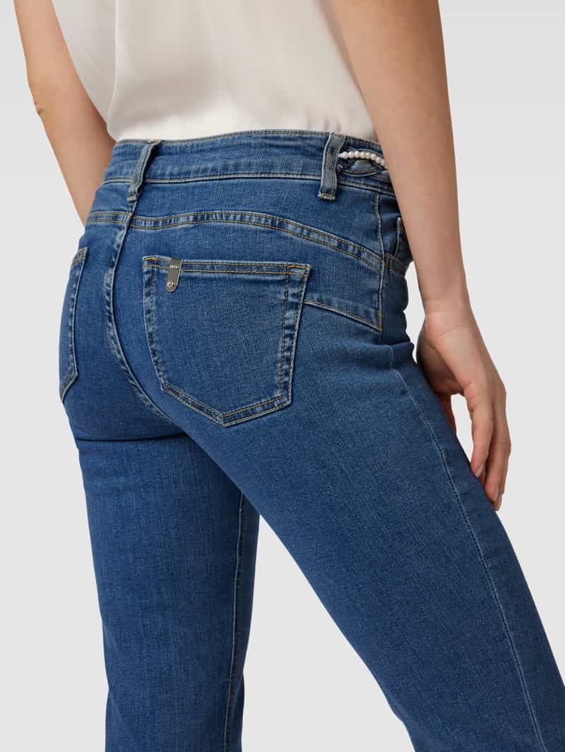Liu Jo White Regular fit jeans in 5-pocketmodel model 'BEAT'
