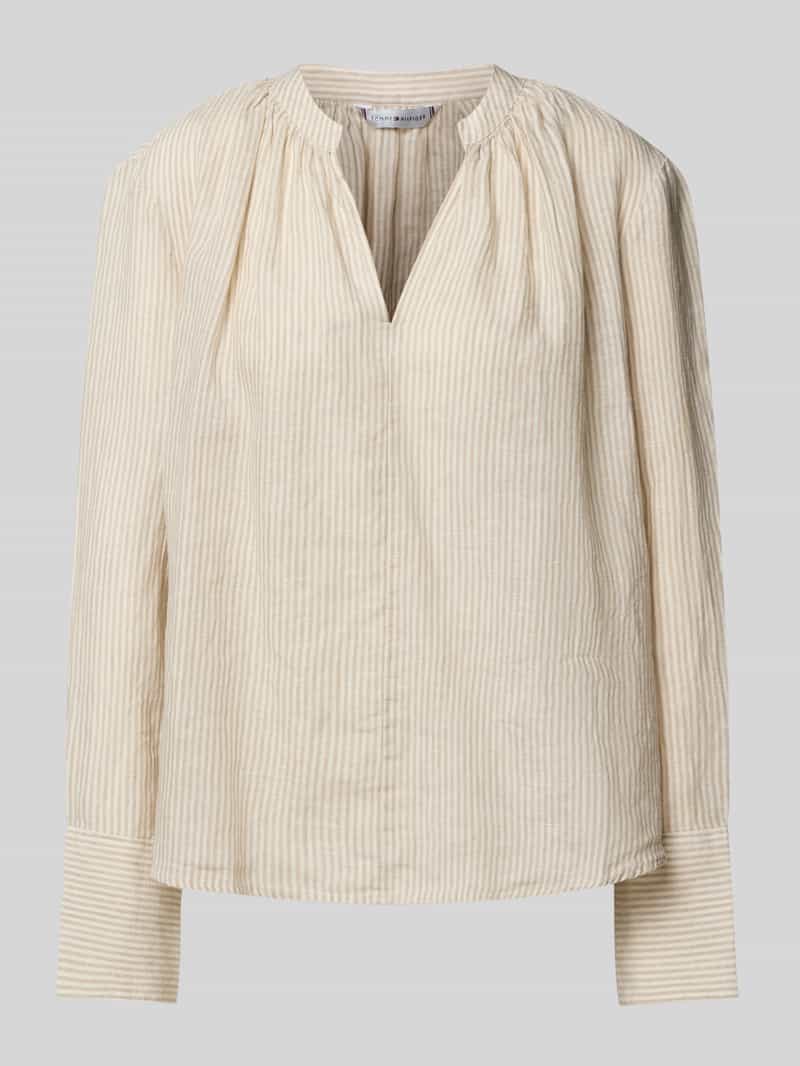 Tommy Hilfiger Regular fit blouse van puur linnen