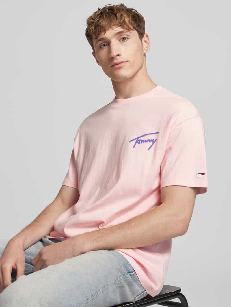 Tommy Jeans Regular fit T-shirt van puur katoen