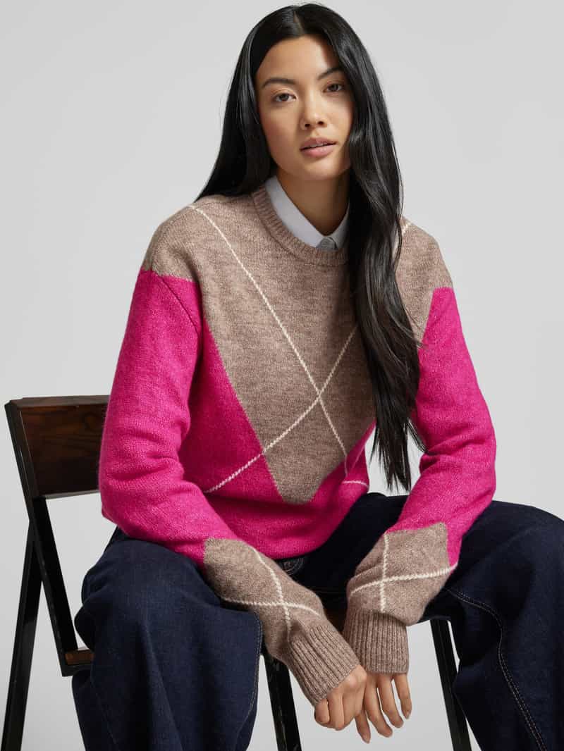 Christian Berg Woman Gebreide pullover met ronde hals