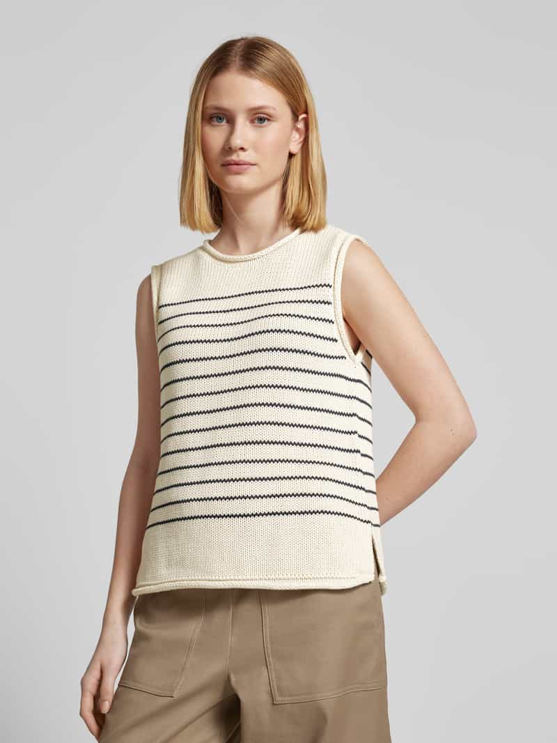 MOS MOSH Gebreide top met ronde hals model 'AUBIN'