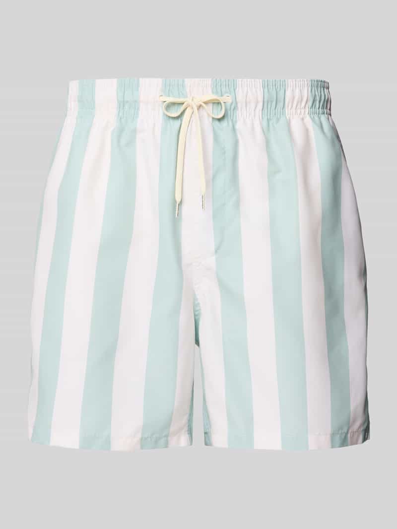 Selected Homme Korte zwembroek met streepmotief model 'DANE'