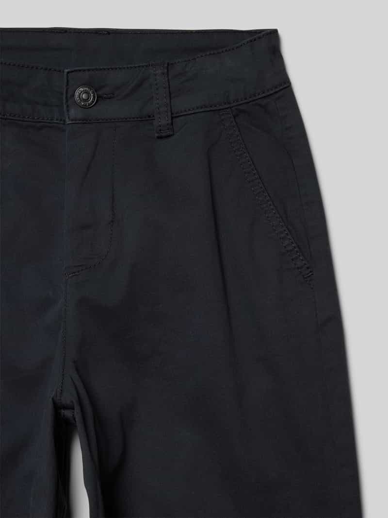 Tom Tailor Baggy fit chino's met een katoenmix met interne breedteverstelling