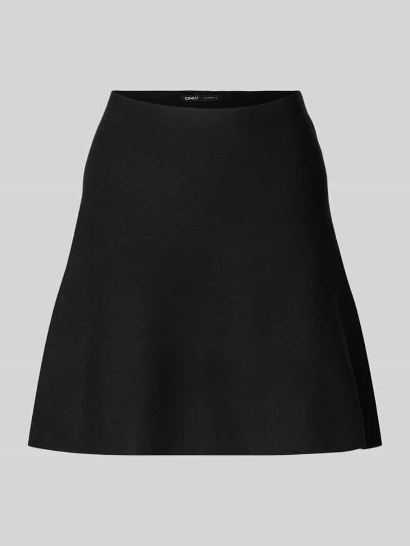 Only Uitlopende minirok in riblook model 'COCO'